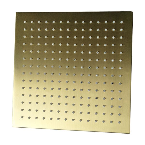 Ceiling mounted LED rain shower head powered by water pressure