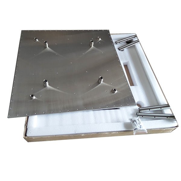 31" Stainless Steel Luxury Square LED Rain Bathroom Shower Head