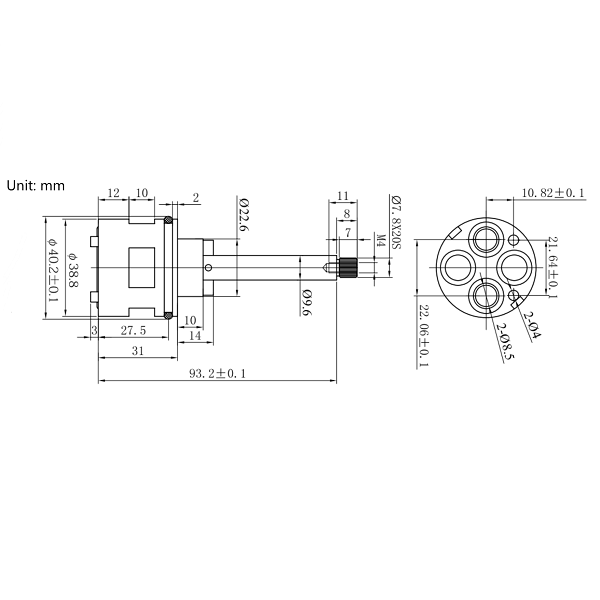 2-Way Diverter Dimensions in mm