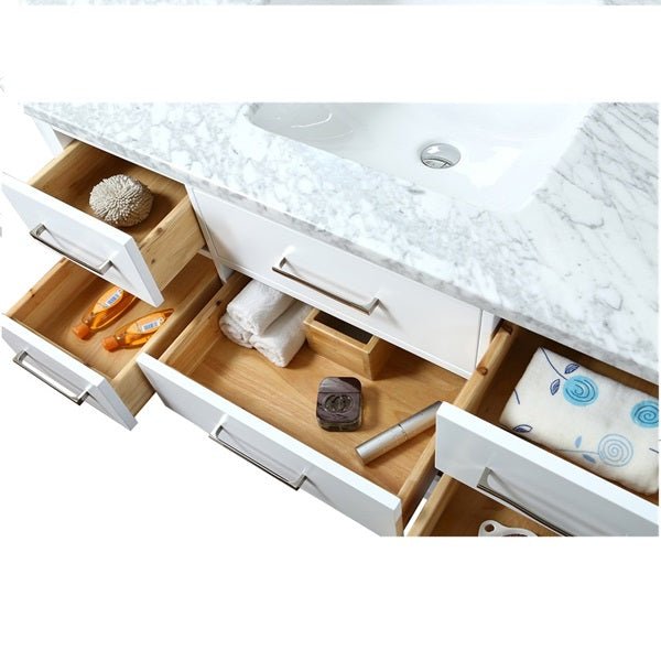 Cascada 48" Bathroom Console Vanity With Marble Top