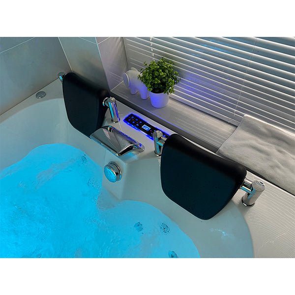Illuminated air bubble jets in Cascada Amalfi dual hydrotherapy bathtub