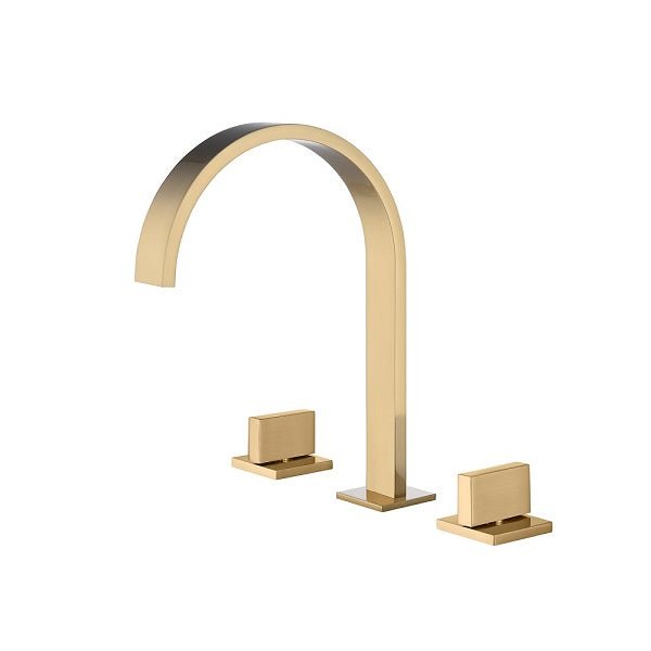 Cascada waterfall bathroom sink faucet in polished gold