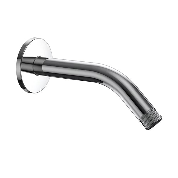 Chrome Cascada 7 inch curved wall shower arm