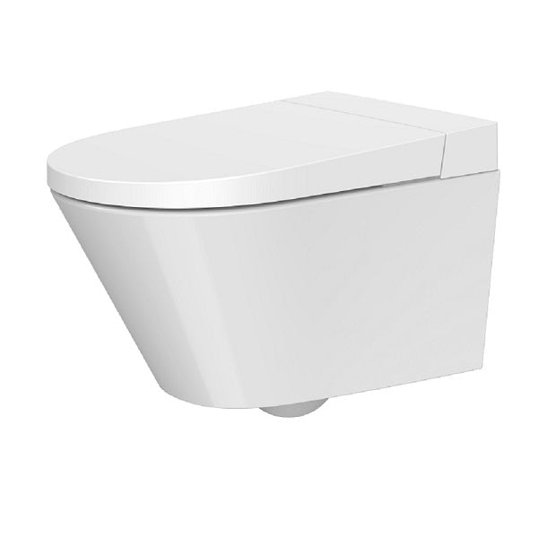 Illuminated side rotary knob control panel on Cascada Torino wall-hung smart toilet