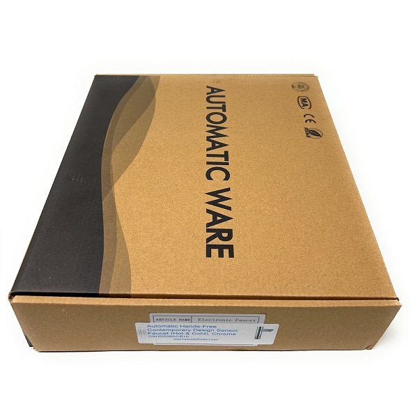 Cardboard box with 'Automatic Ware' branding of EcoSprint sensor