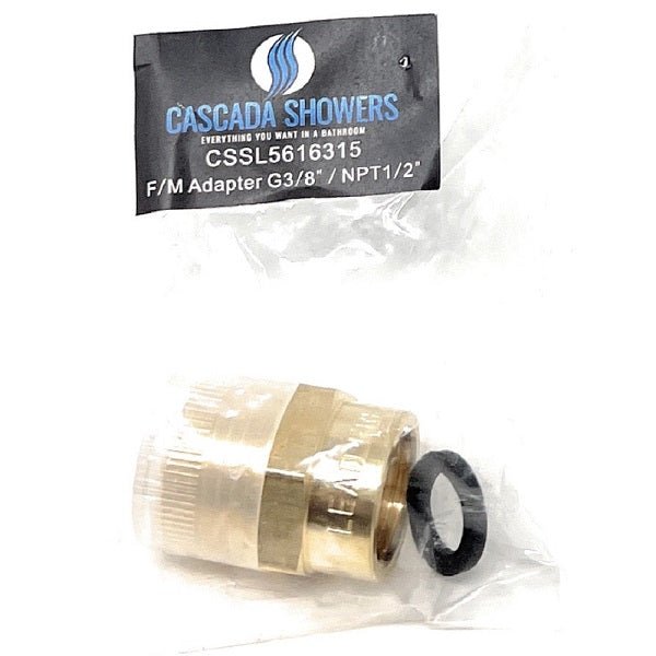 Brass BSPP to NPT thread adapter with parallel and tapered thread design for secure fitting.