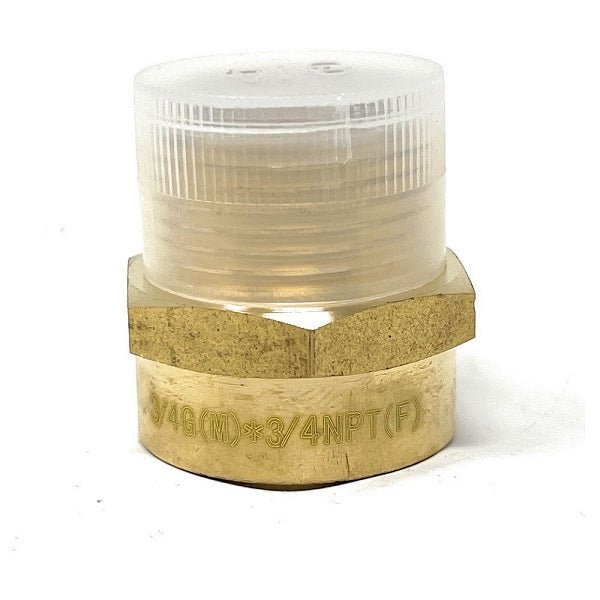 G Thread (Metric BSPP) Male to NPT Female Adapter - Lead Free (3/4" x 3/4") - Cascada Showers