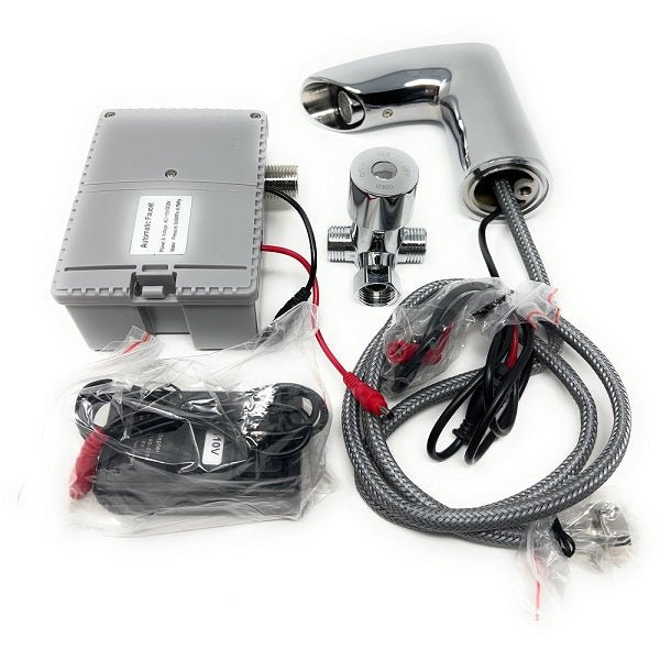 Mechanical shower head and control panel with wiring