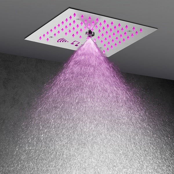 Brushed nickel finish option for Cascada Royale shower system