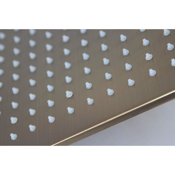 8"x16" Ceiling Mount Rainfall LED Shower Head, include Shower Arm - Cascada Showers system rain head shower handheld set complete led bathroom heads light rainfall