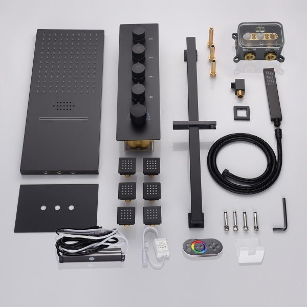 9"x22β Music LED shower system - Cascada Showers
