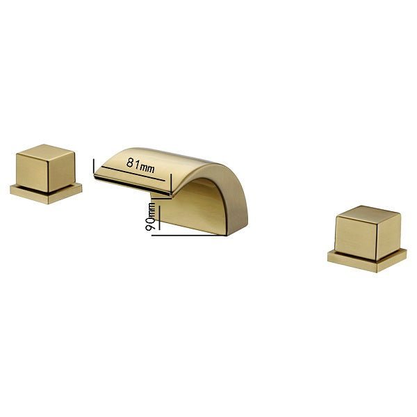 Cascada Deck Mounted Waterfall Bathroom Sink Faucet - Cascada Showers