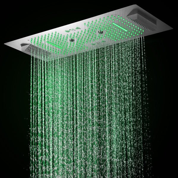 Cascada Genoa 16"x36" Music LED Digital Shower System - Cascada Showers