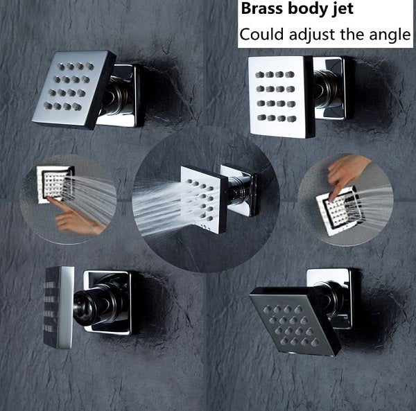 Cascada Luxury 20" LED Rainfall Shower System: Thermostatic Control - Cascada Showers