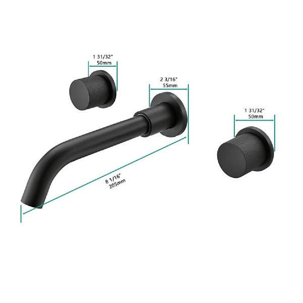 Cascada Modern Design Wall Mounted Bathroom Sink Faucet (Waterfall) - Cascada Showers