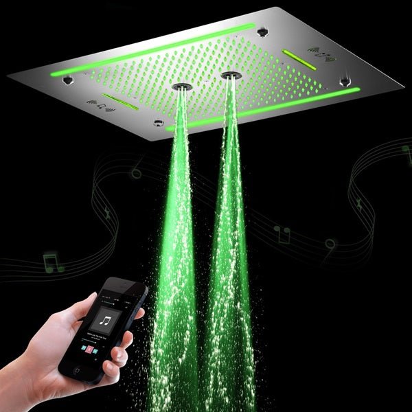 Cascada Venice 23"x31" Music LED Shower System - Cascada Showers