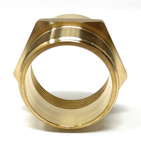 G Thread (Metric BSPP) Female to NPT Thread Male Pipe Fitting Adapter - Lead-Free (2" x 2") - Cascada Showers