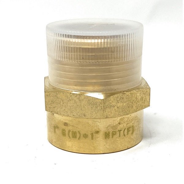 G Thread (Metric BSPP) Male to NPT Female Adapter - Lead-Free (1" x 1") - Cascada Showers