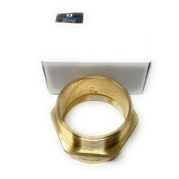 G Thread (Metric BSPP) Male to NPT Female Adapter - Lead-Free (3" x 3") - Cascada Showers
