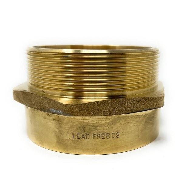 G thread BSPP male to NPT female adapter 2 1/2 x 2 1/2 lead-free brass - Cascada Showers