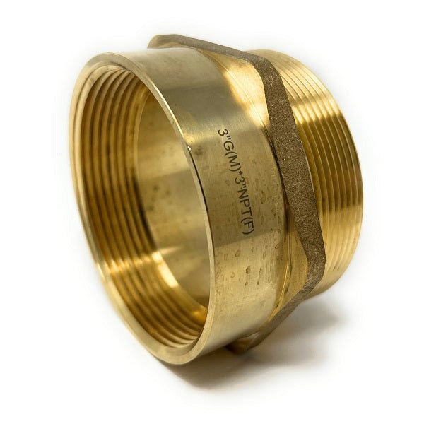 G Thread (Metric BSPP) Male to NPT Female Adapter - Lead-Free (3" x 3") - Cascada Showers
