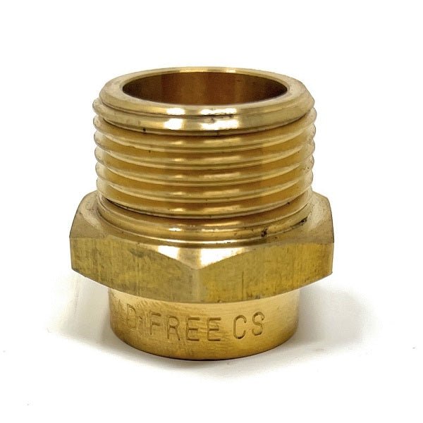 bspp to npt adapter, 3/4 male to 1/2 female reducer, 1/2 male to 3/4 female adapter, 3/4 male to 1/2 female adapter, 3/4 female to 1/2 male reducer, 1/2 female to 3/4 male adapter, 3/4 to 1/2 female adapter, g 3/4 to g 1/2 adapter, male bspp to female npt adapter, 3/4 to 1/2 adapter, 3/4 x 1/2 female adapter, 3/4 male to 1 inch female adapter, bspp to npt. G Thread (Metric BSPP) Male to NPT Female Adapter - Lead Free (3/4" x 1/2") - Cascada Showers