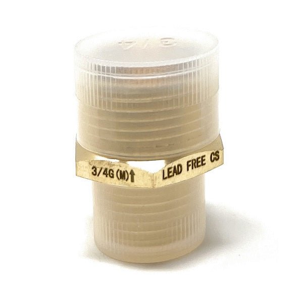 G Thread (Metric BSPP) Male to NPT Male Lead-Free Adapter (3/4" x 1/2") - Cascada Showers