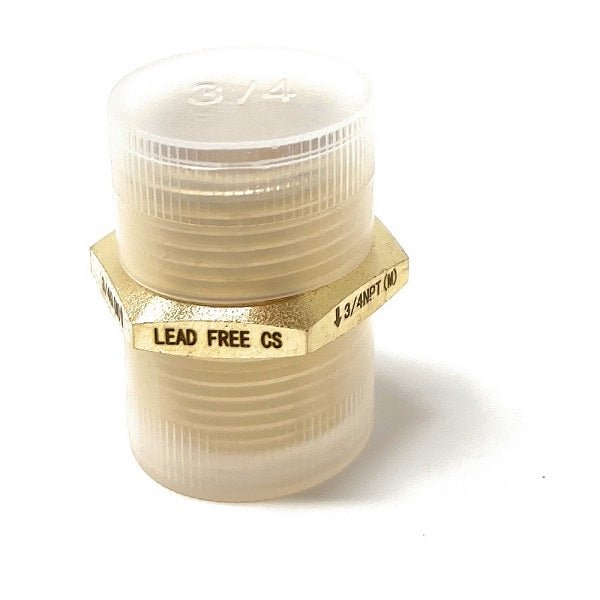 G Thread (Metric BSPP) Male to NPT Male Lead-Free Adapter (3/4" x 3/4") - Cascada Showers