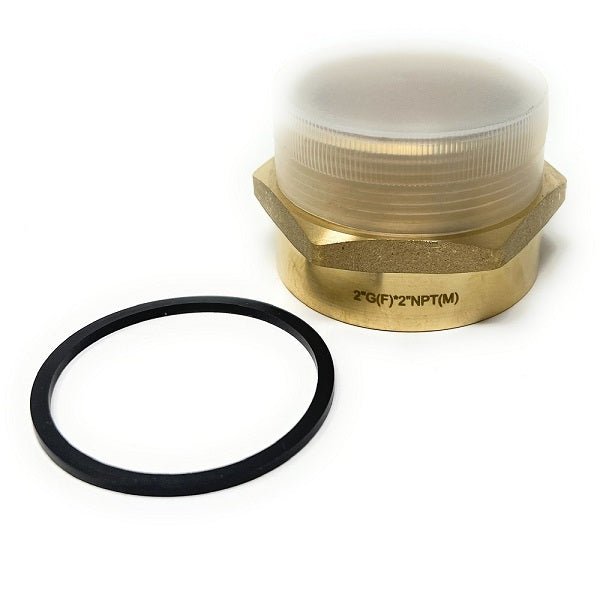 g thread vs npt; Lead-Free Brass G Thread Female to NPT Male Adapter - 2" x 2" - Cascada Showers