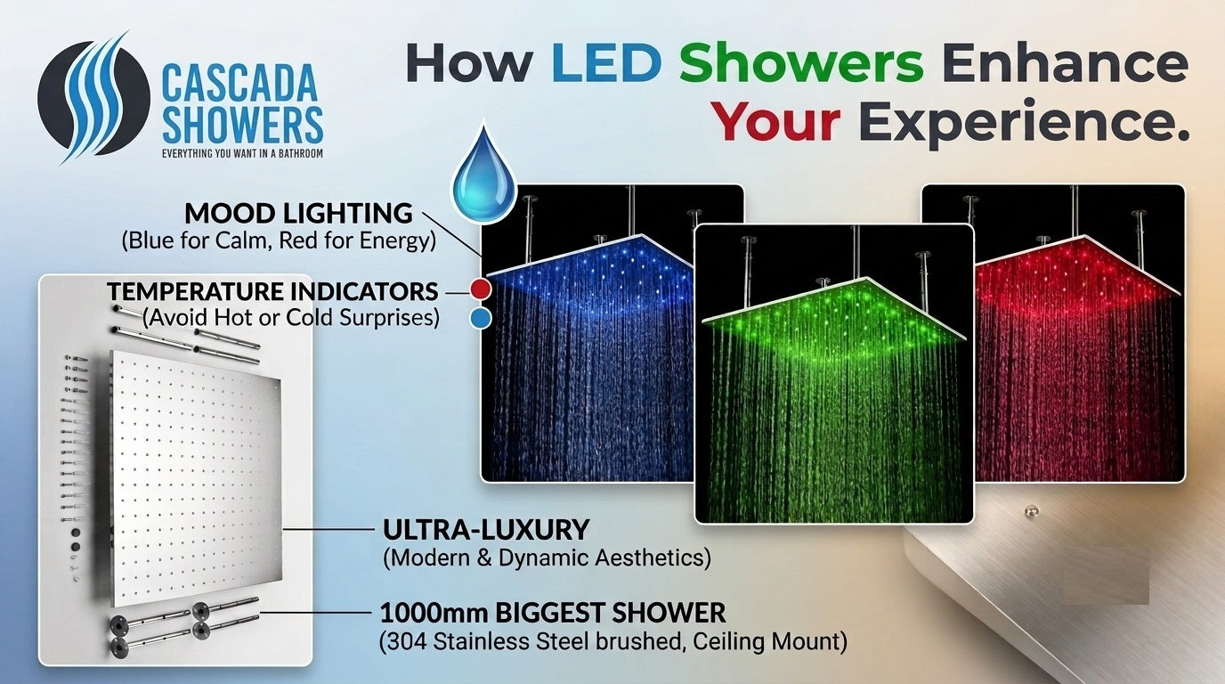 How LED Shower Heads Enhance Your Shower Experience