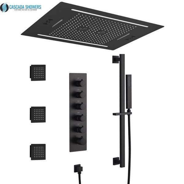 The Dark Side of Luxury | Unveiling Black Shower Heads & Systems from Cascada Showers