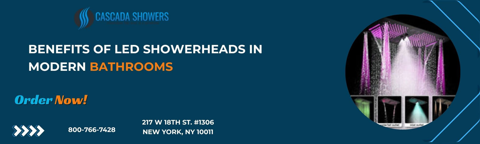 Benefits of LED Showerheads in Modern Bathroom
