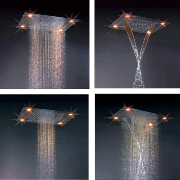 Installation of Multi-Function Showerheads for a Spa-Like Bath