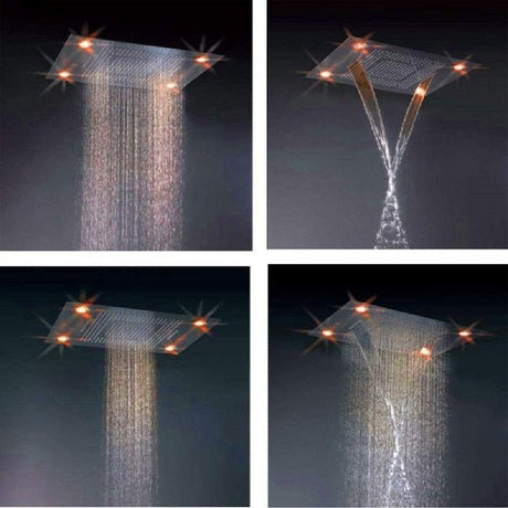 Installation of Multi-Function Showerheads for a Spa-Like Bath
