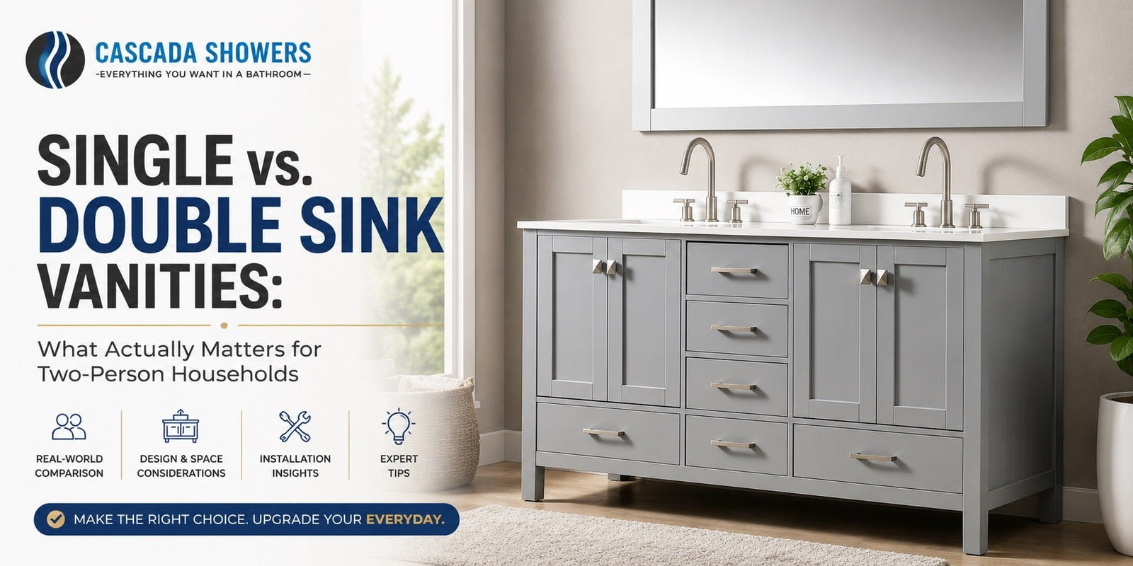 Single vs. Double Sink Vanities What Actually Matters for Two-Person Households