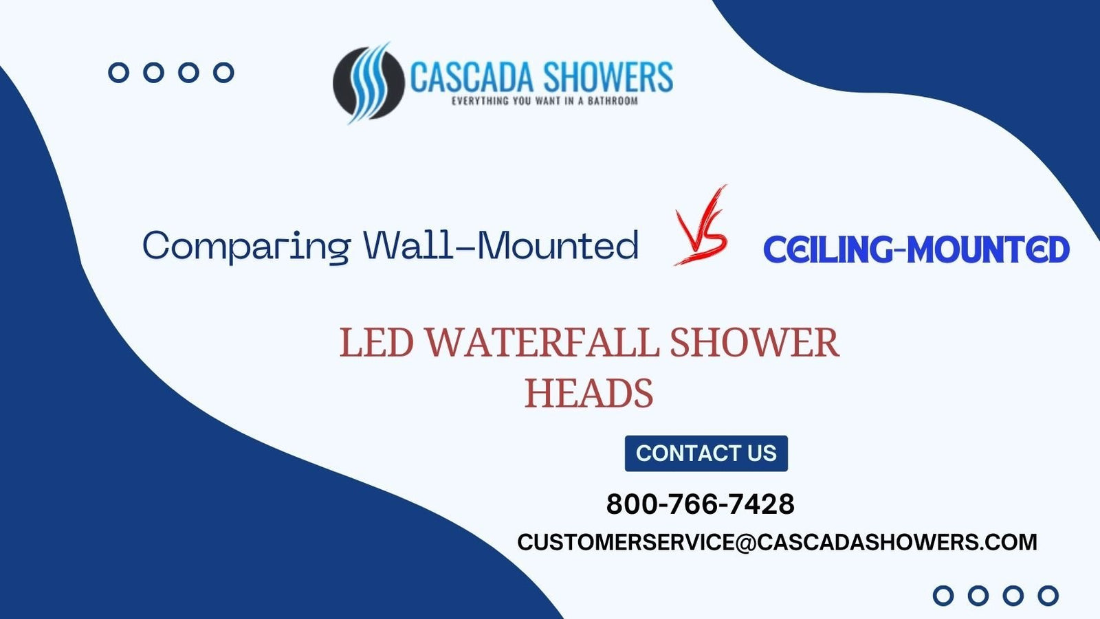 Wall vs. Ceiling LED Shower Heads: Which One to Choose?