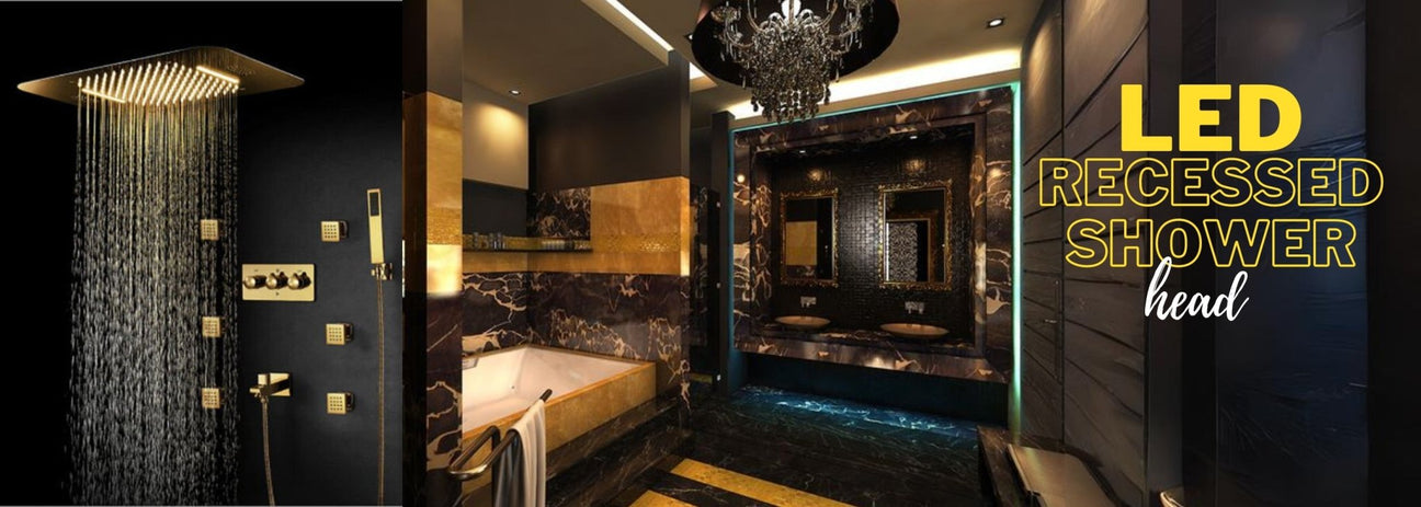 LED Recessed Shower Head - Cascada Showers