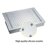 14"x20" LED Recessed Rainfall Shower Head - Cascada Showers