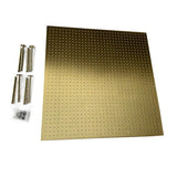 31" Square Ceiling Mount Rainfall LED Shower Head, include Shower Arm