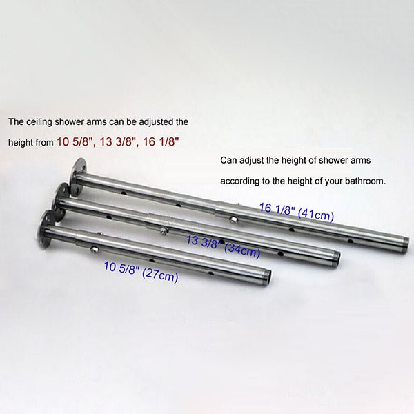 40" Rainfall LED Shower Set Double - Function Valve - Cascada Showers