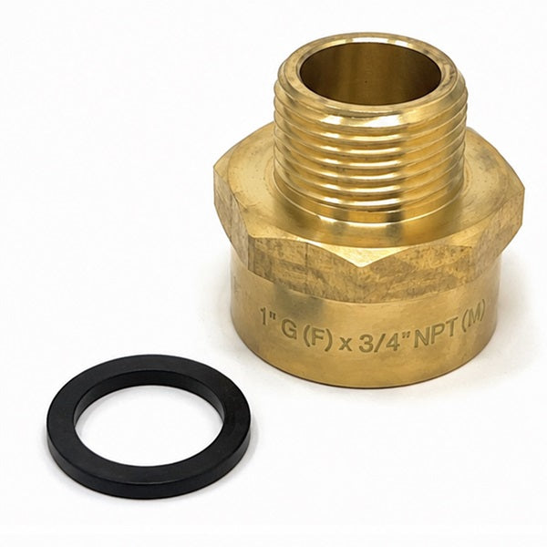1 inch G female 3/4 inch NPT male adapter for shower plumbing