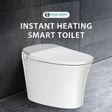 Cascada Florence Smart Bidet Toilet, ADA, Auto Open Lid & Heated Wash System