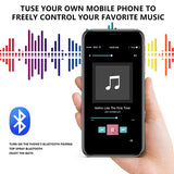 Cascada Royale built-in Bluetooth speaker infographic – phone music streaming shower head