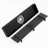 Cascada matte black rectangular shower drain with removable cover for easy cleaning