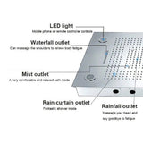 Luxury Shower Head Display with Multiple Spray Options and WiFi Integration