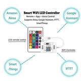 Smart Wifi LED Controller , Smart Recessed Shower System with Mixed Shower Mode and LED Color Control
