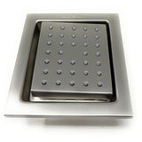 Cascada 4" Square (34-Nozzle) Body Spray Jet Shower