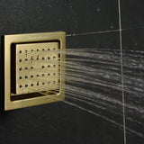 Cascada 4" Square (34-Nozzle) Body Spray Jet Shower