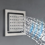 Cascada 4" Square (34-Nozzle) Body Spray Jet Shower