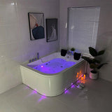 Waterproof smart touch LCD control panel on Cascada Amalfi jacuzzi tub